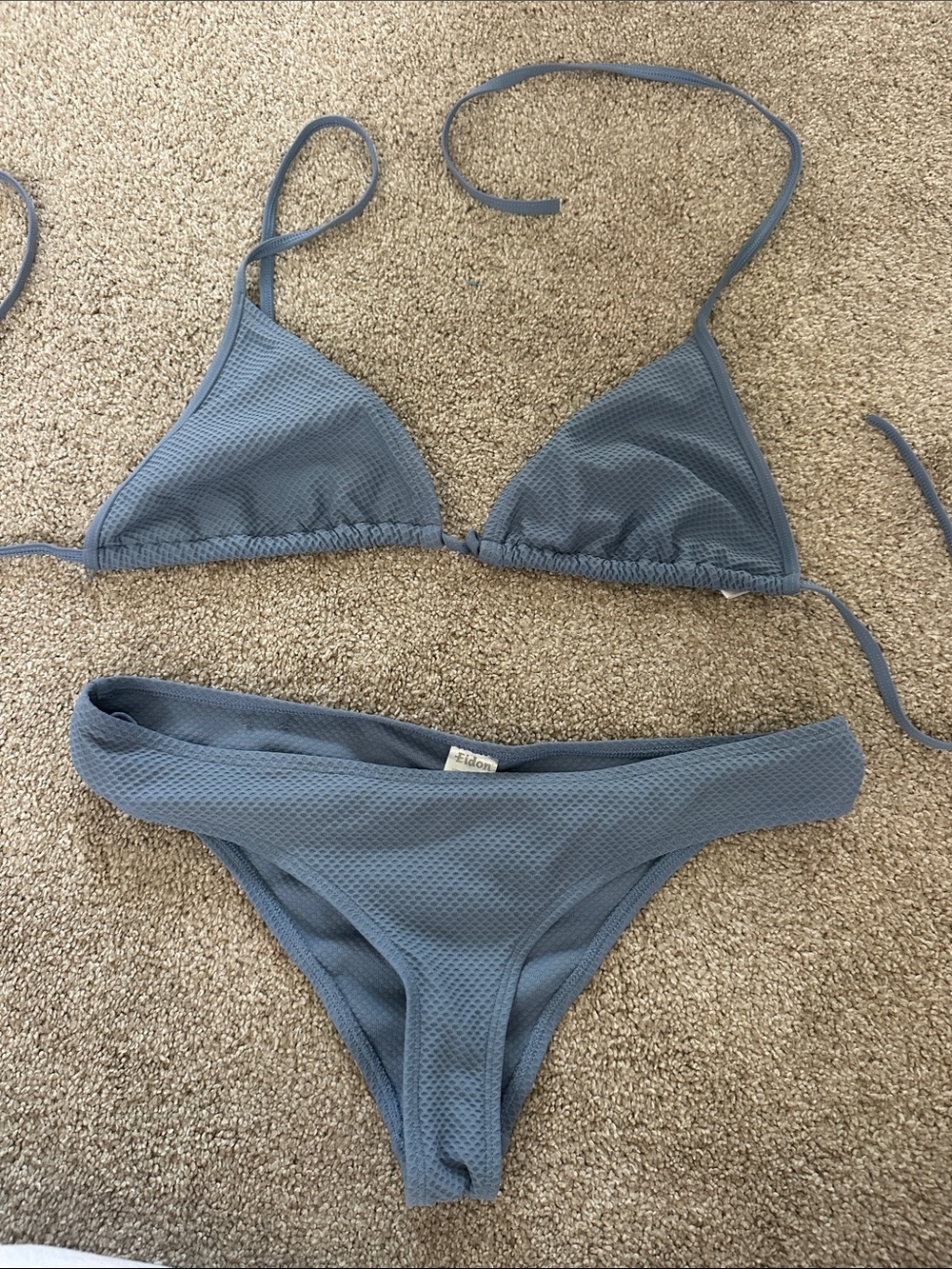 Eidon Blue Bikini Top XL bottoms M